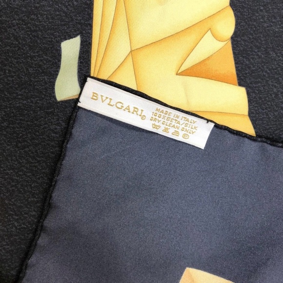 Authentic BVLGARI scarf Balloon Pattern Silk 100% Scarf - Picture 8 of 8